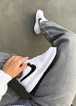 Жіночі кросівки air force 1 white/black🤍🖤 4