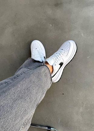 Жіночі кросівки air force 1 white/black🤍🖤 6