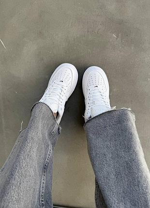 Жіночі кросівки air force 1 white/black🤍🖤 7
