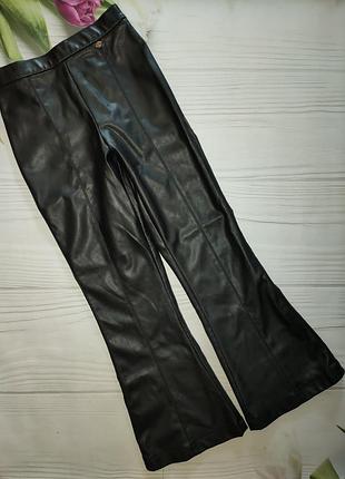 Брюки брюки клеш эко кожа river island