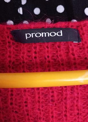 Свитер кофта promod красного цвета 2