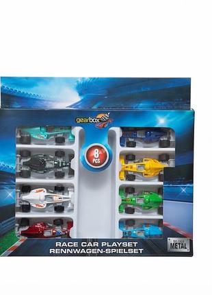 Металлические машинки формула 1 (набор 8 шт) gearbox race car playset