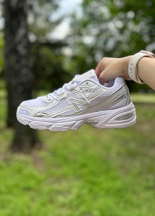 Кросівки жіночі new balance 740 white silver білі зі сріблястим