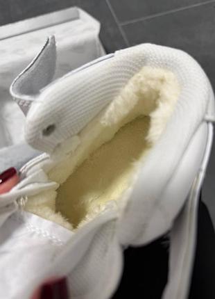 Nike air force 1 mid white fur 3
