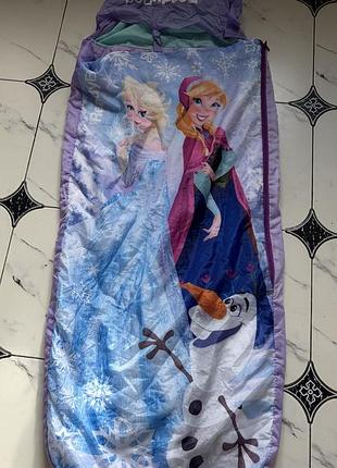 Спальний мішок для дівчаток frozen, фіолетовий, 145х64 см
