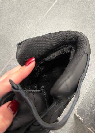 Nike air force 1 mid black fur 3