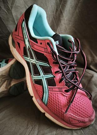Кросівки жіночі asics рожеві, бірюзові, розмір 39