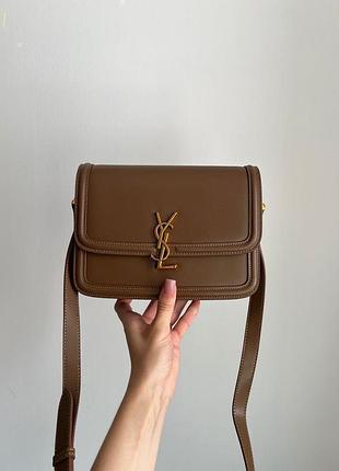 Сумка large saint solferino laurent brown 2
