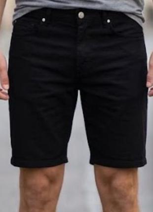 Бавовняні стрейчові шорти h&m slim fit (розмір 33) ///40