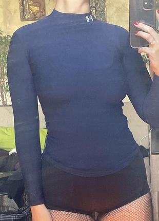 Лонгслів жіночий under armour темно-синій