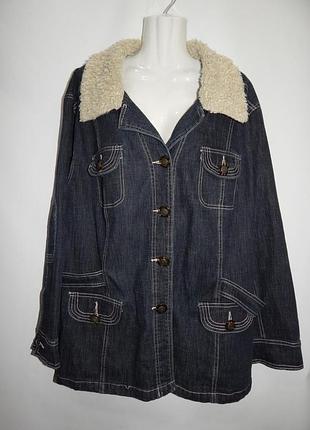 Куртка джинсовая женская vintage, ukr 62-64 006dg (в указанном размере, только 1 шт)