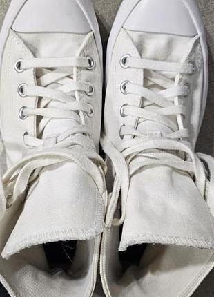 Кеди жіночі converse високі білі 26 см 3
