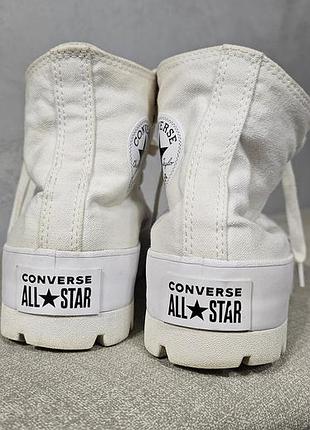 Кеди жіночі converse високі білі 26 см 7