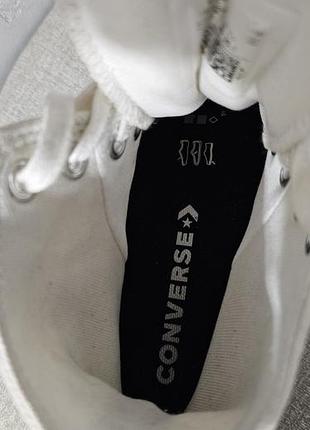 Кеди жіночі converse високі білі 26 см 8
