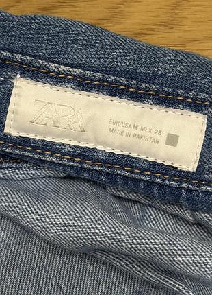 Укорочена джинсова сорочка zara m 3