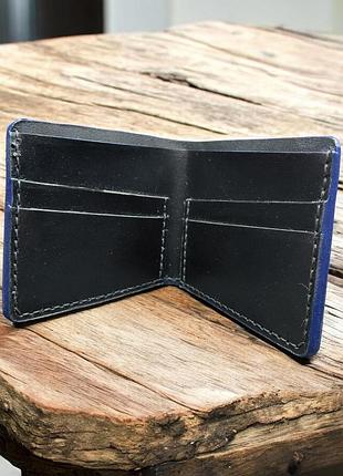 Гаманець bifold, чорний, шкіряний 2