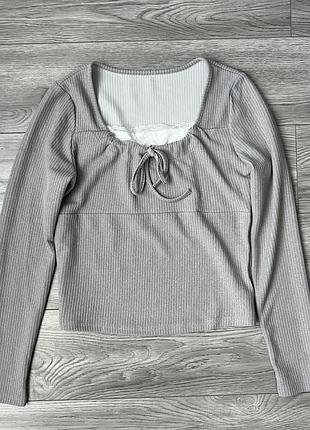 Лонгслів кофтинка shein