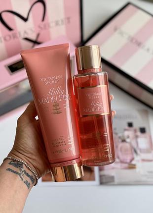 Спрей та лосьйон для тіла milky madeleine victoria’s secret