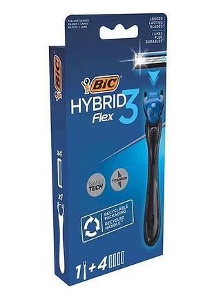 Станок д/голенье flex 3 hibrid4 картр тм bic