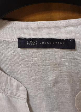 Лляна блуза m&s collection 4