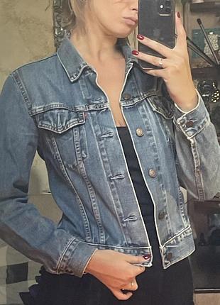 Піджак жіночий levi’s джинсовий синій 2
