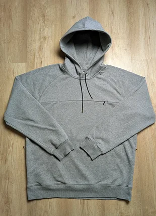 Худи carhartt wip hooded chrono sweat серое, размер l, оригинал