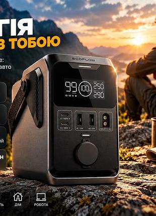 Зарядна станція ecoflow trail 300 dc портативна 288 вт·год