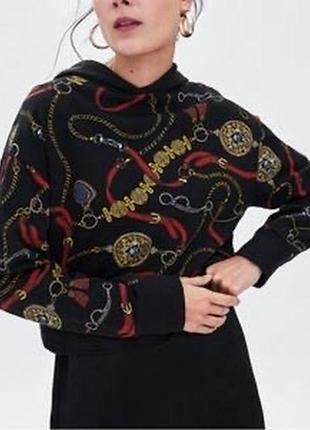 Вкорочений худи zara