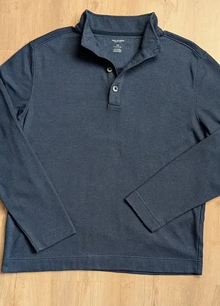 Пуловер чоловічий van heusen never tuck, темно-синій, m-l