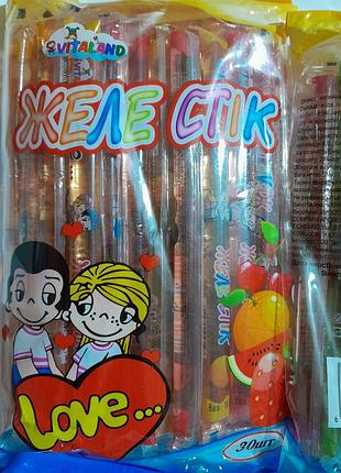 Фруктовое желе в стиках love is