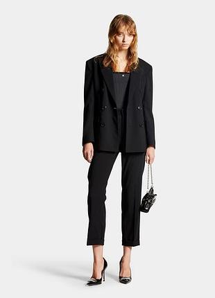 Классические черные шерстяные брюки boston от бренда dsquared2, оригинал, 44 размер бренда