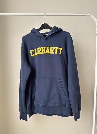 Сине худі з написом carhartt