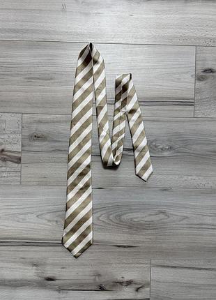 Hand made шелковый галстук хуго босс hugo boss silk tie made in italy, one size, оригинал