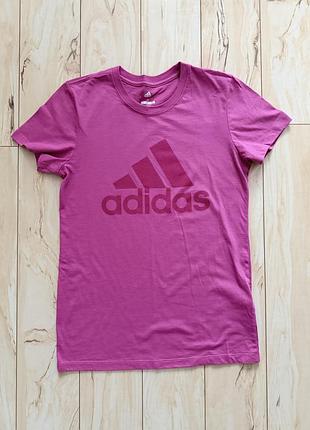 Футболка жіноча adidas рожева, розмір xs-s