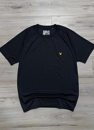 Темно-синя спортивна футболка лайл скотт lyle & scott sport tee, xl, оригінал