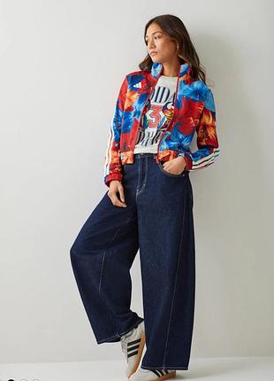 Adidas farm rio худи олимпийка в цветочный принт