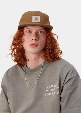 Carhartt wip backley cap унисекс классическая пятипанельная кепка (5-panel cap) в стиле стритвир
