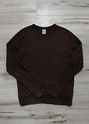 Коричневый кофта свитшот тимберленд timeberland williams river crewneck, m, оригинал