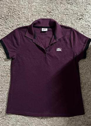 Поло унісекс lonsdale бордове, розмір l/xl/xxl