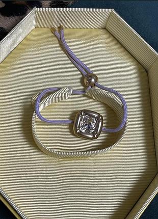 Браслет жіночий swarovski dulcis з кристалом, бузковий