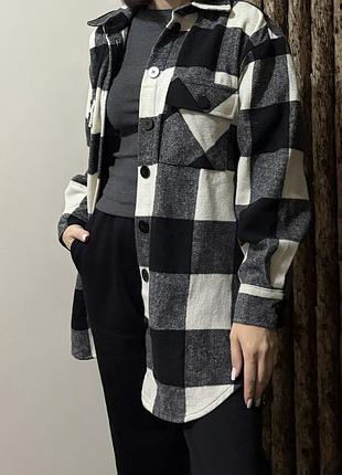 Сорочка стиль zara теплая как куртка