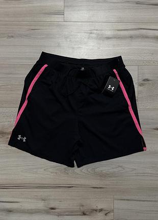 Нові чорні спортивні шорти андер армор under armour launch reflective shorts, l, оригінал