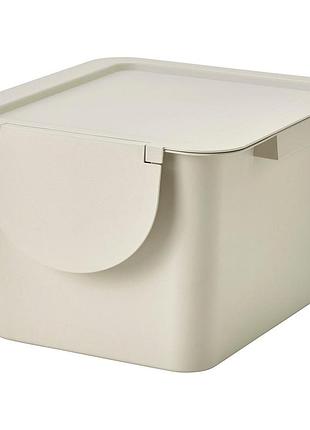 Пластиковая корзина с крышкой troskning ikea 206.101.75