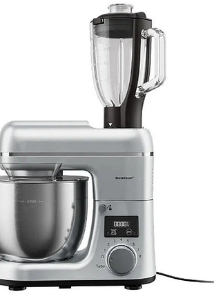 Кухонный комбайн silver crest skmw 900 a1 900w 900вт 8 скоростей режим турбо серебряный
