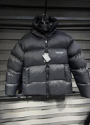 Чоловічий пуховик armani exchange з капюшоном