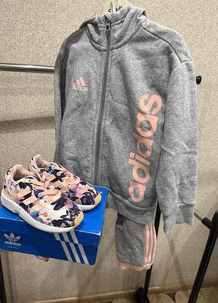Кросівки для дівчинки adidas різнокольорові, розмір 24