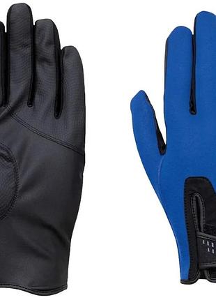 Перчатки shimano pearl fit full cover gloves l ц:blue