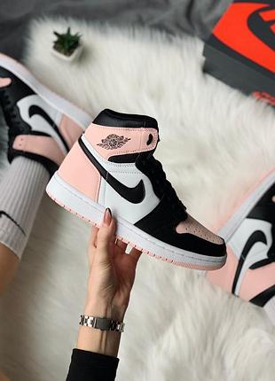 Кросівки nike air jordan 1 retro pink кроссовки