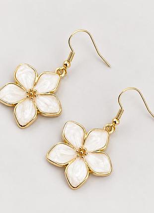Серьги "flower" из цинкового сплава