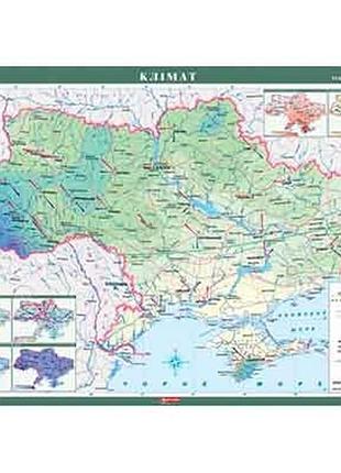 Карта україни клімат м1:1 млн картон 1801
